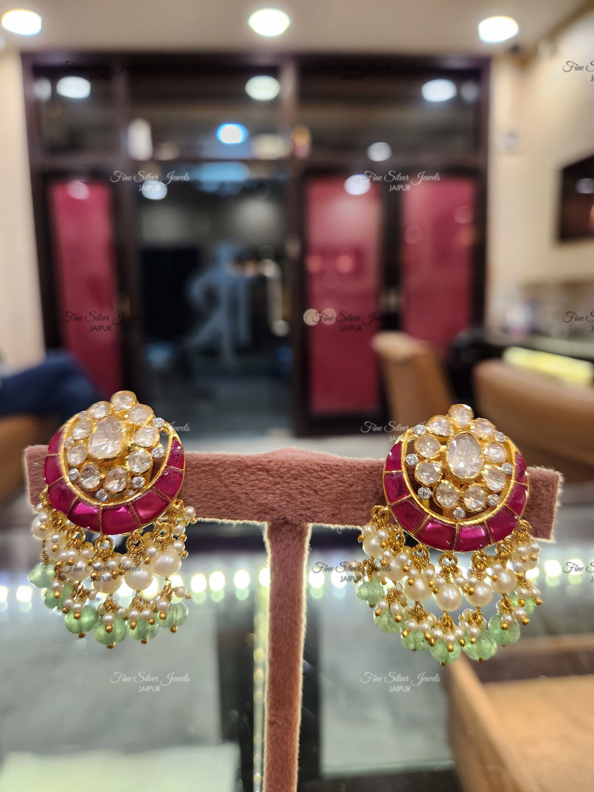 925 silver Kamya Pearl Earrings