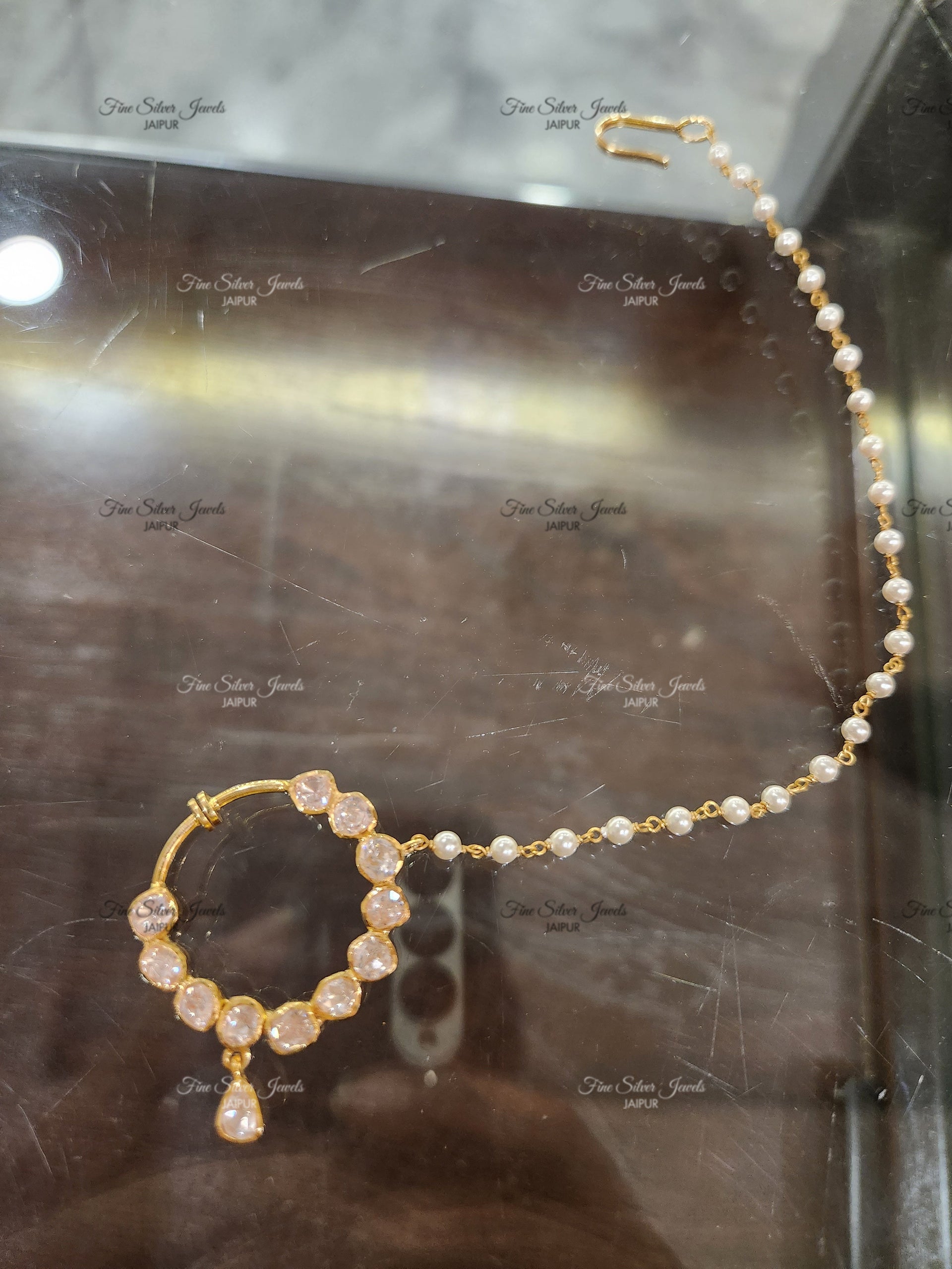 925 Silver Deep Polki Nath