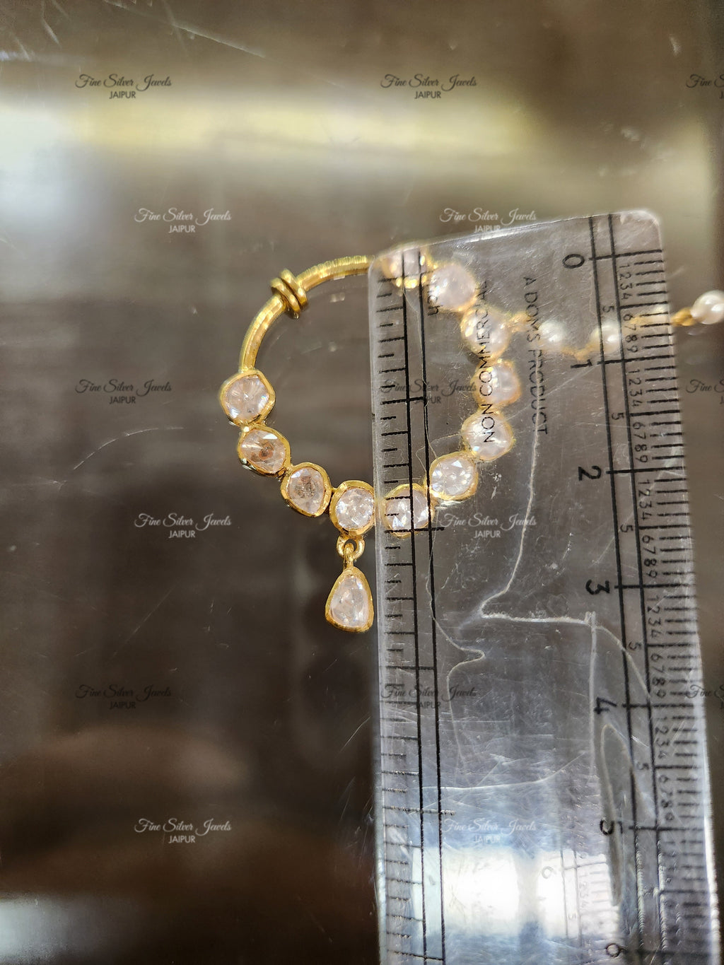 925 Silver Deep Polki Nath