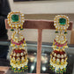 92.5 Silver Mirza Jhumka Earrings