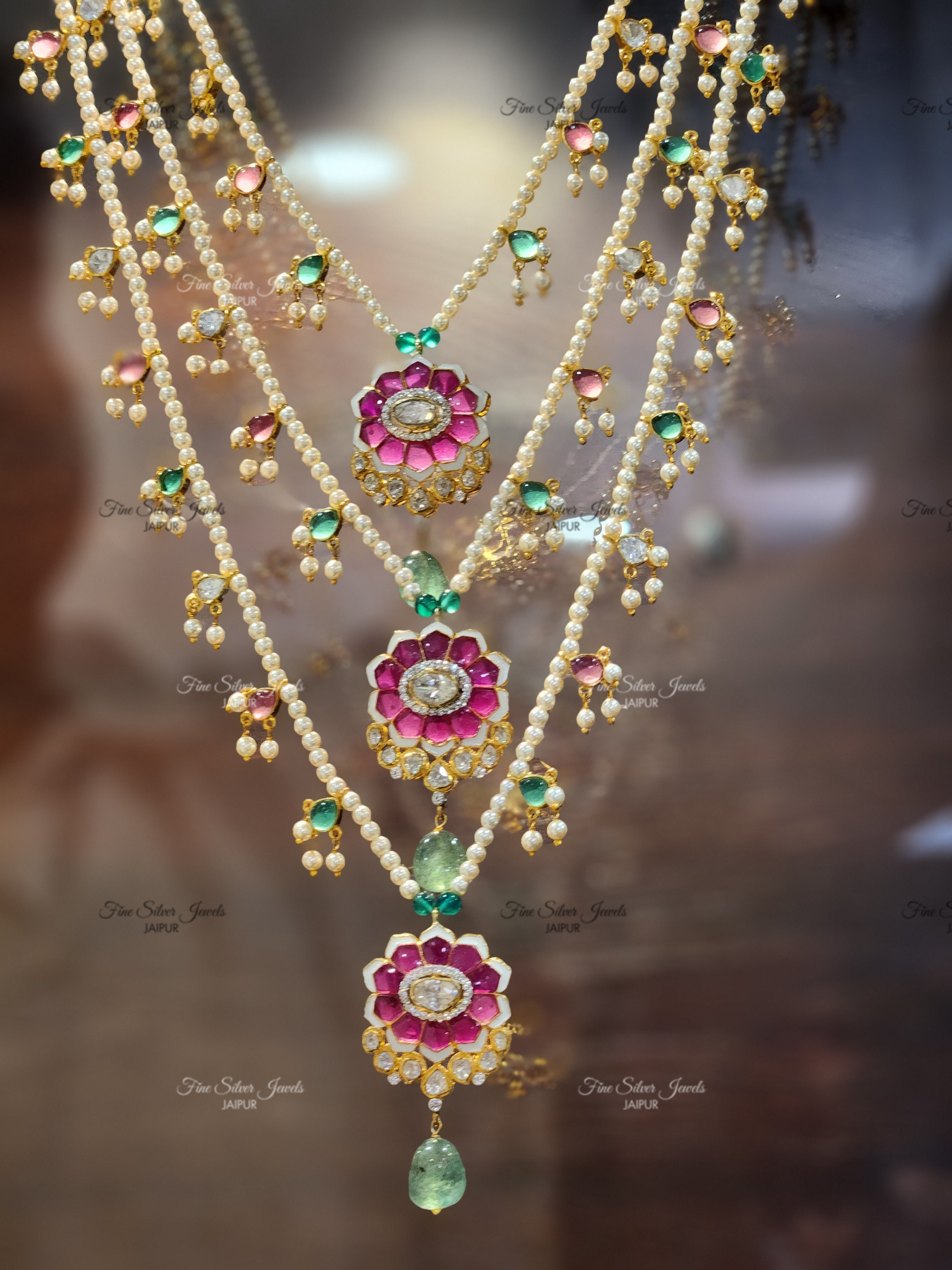 925 Silver Karuna Floral Necklace