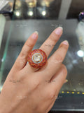 925 Silver Gulabo Polki Ring