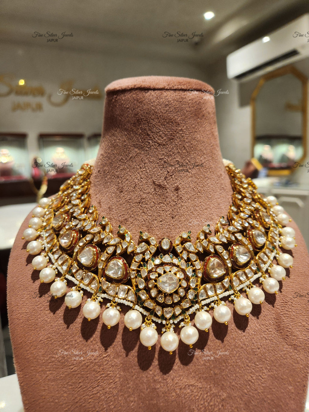 925 Silver Regal Peacock Necklace Set