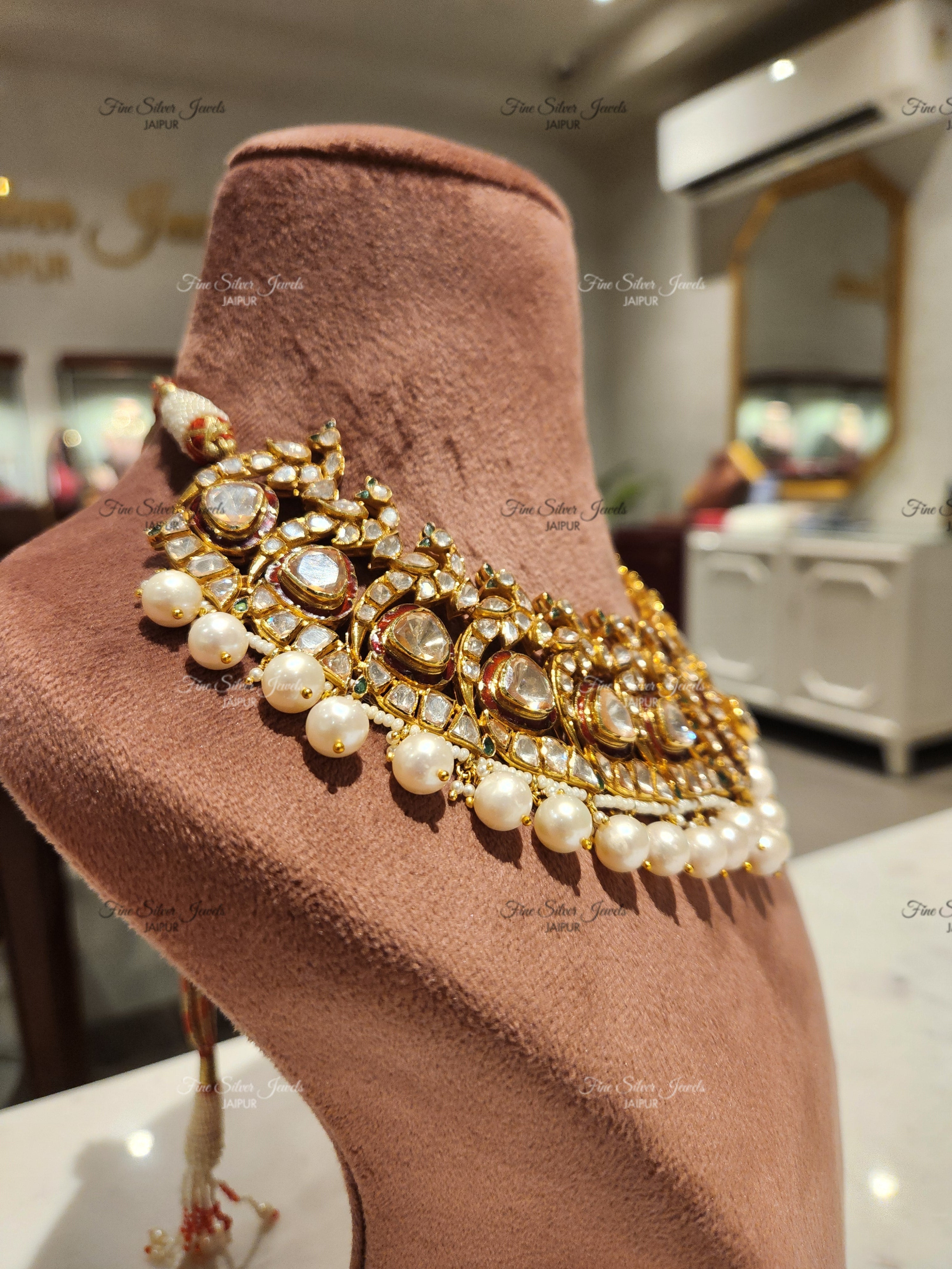 925 Silver Regal Peacock Necklace Set