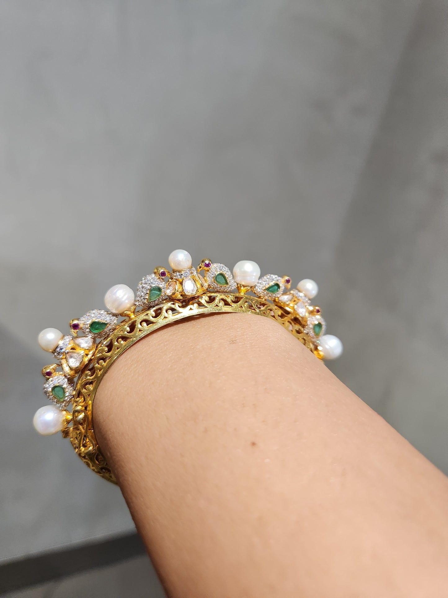 925 Silver Verdure Pearl Bracelet