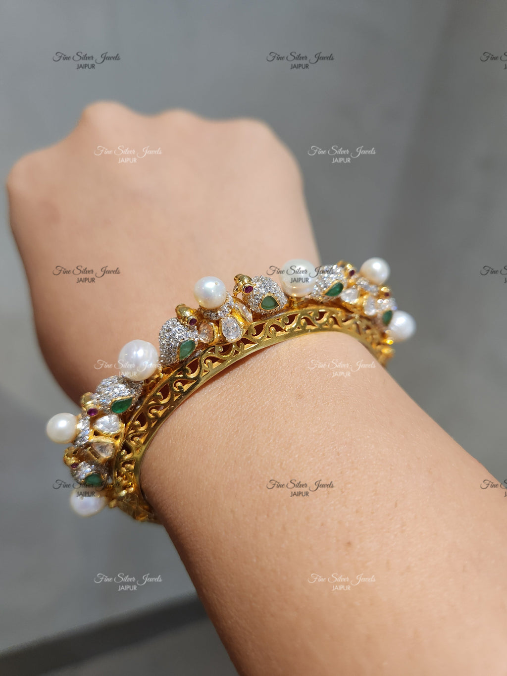 925 Silver Verdure Pearl Bracelet
