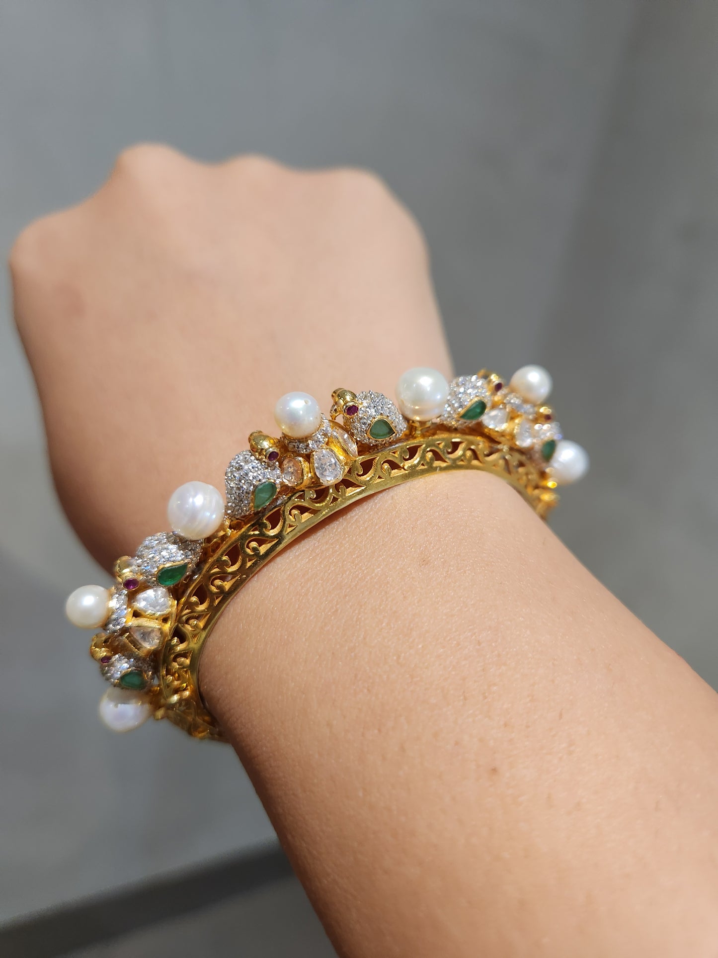 925 Silver Verdure Pearl Bracelet