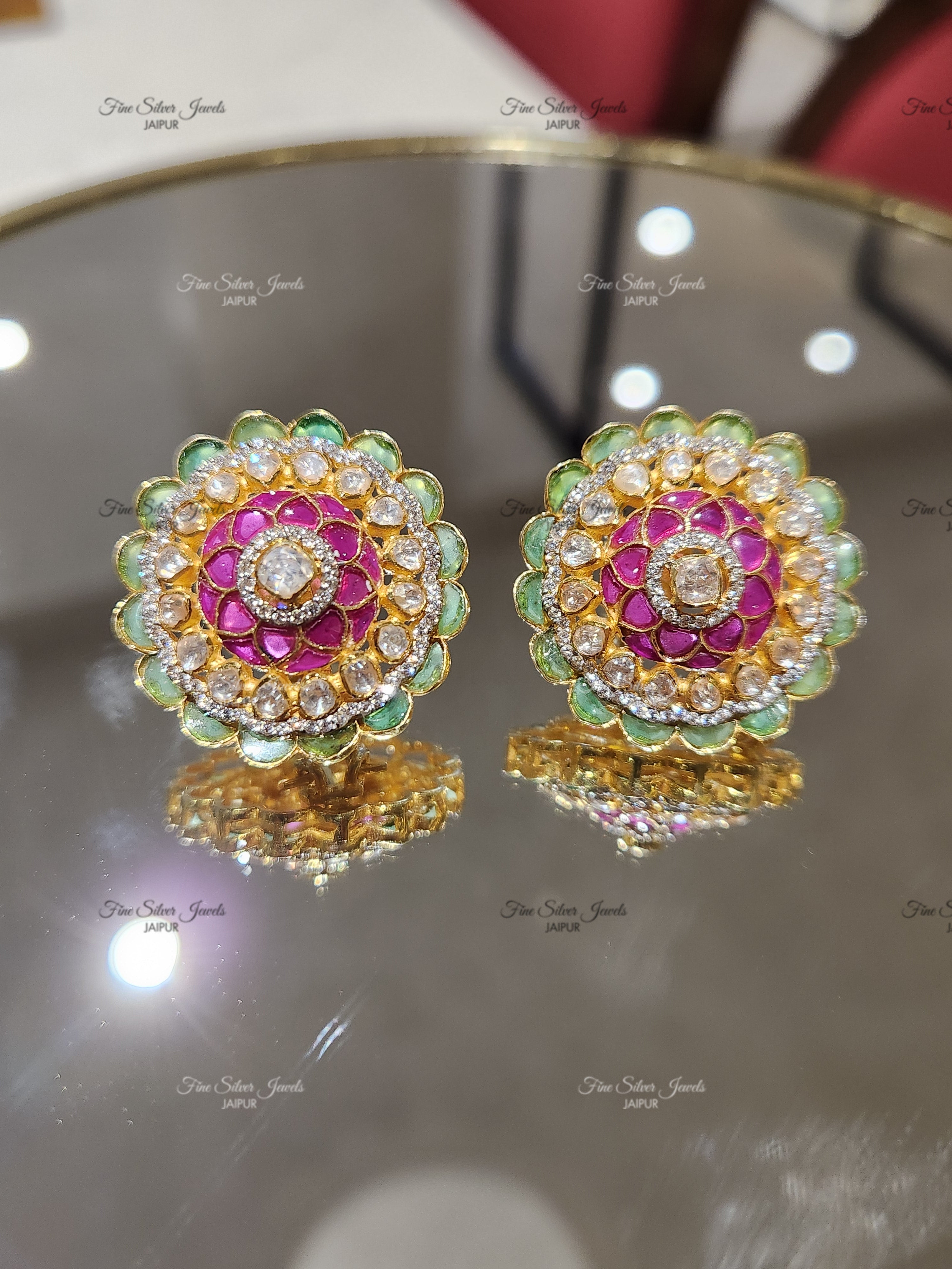 925 Silver Vashti Polki Earring