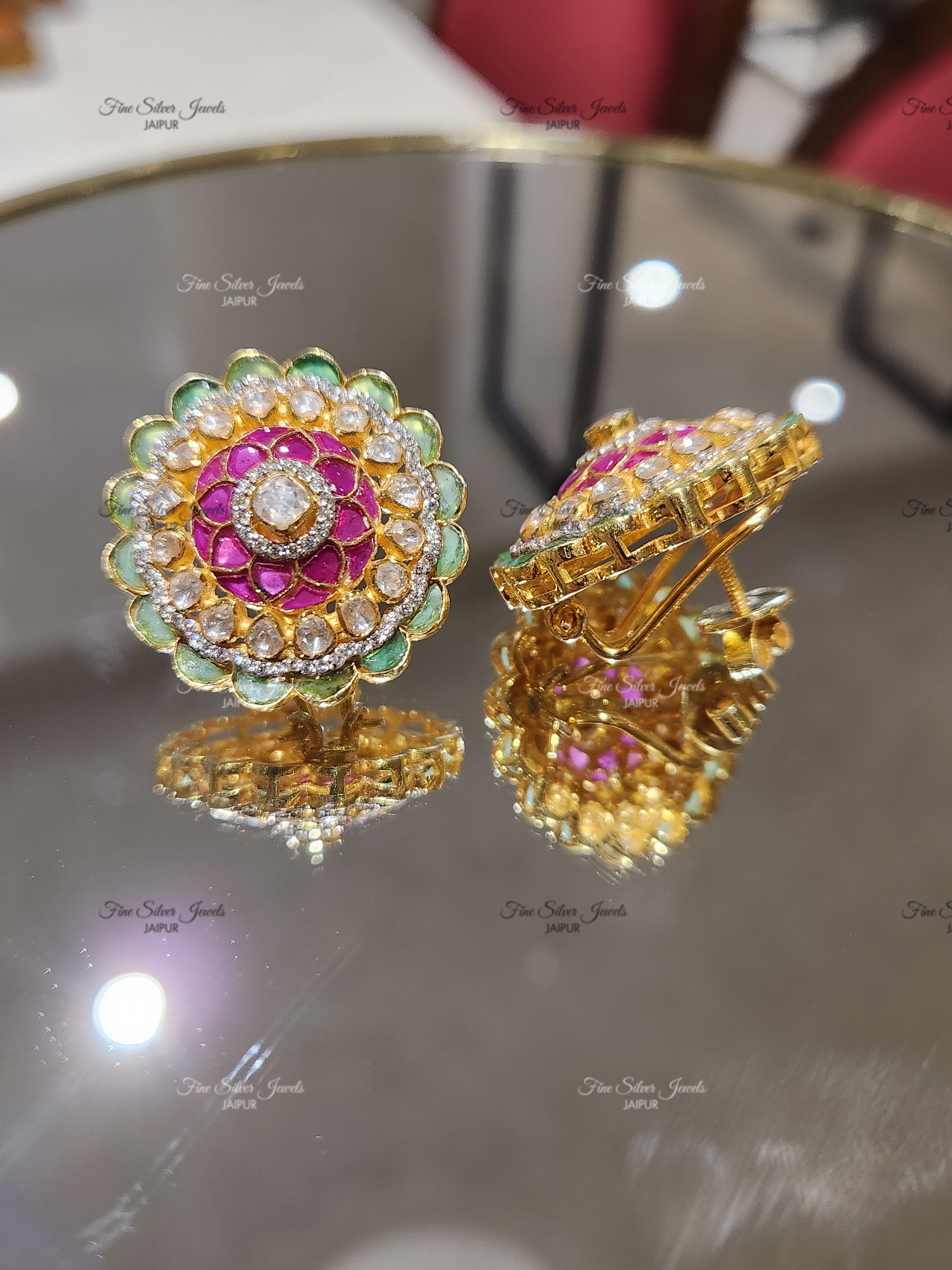 925 Silver Vashti Polki Earring