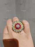 925 Silver Vashti Polki Ring