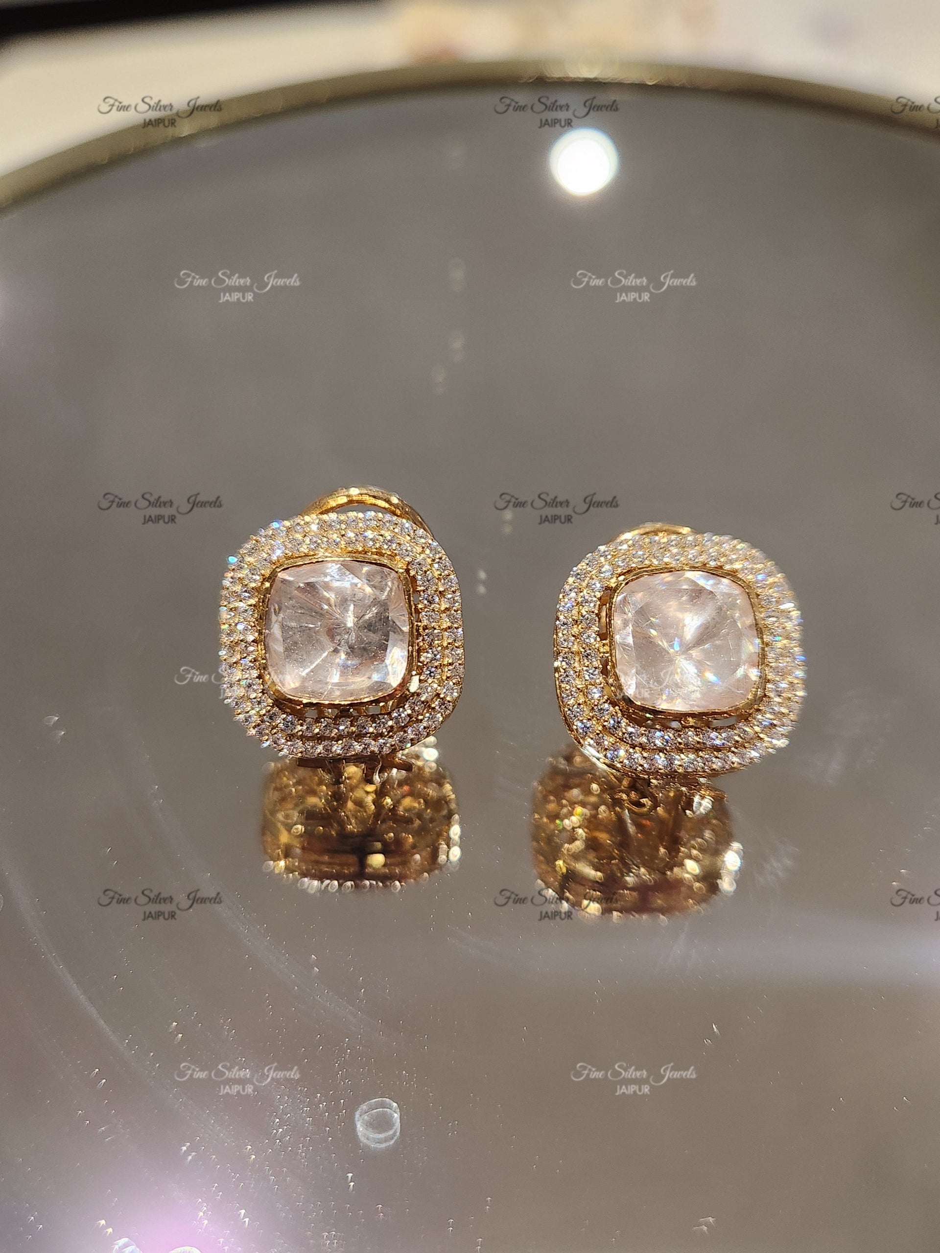 EYE CANDY POLKI EARRINGS