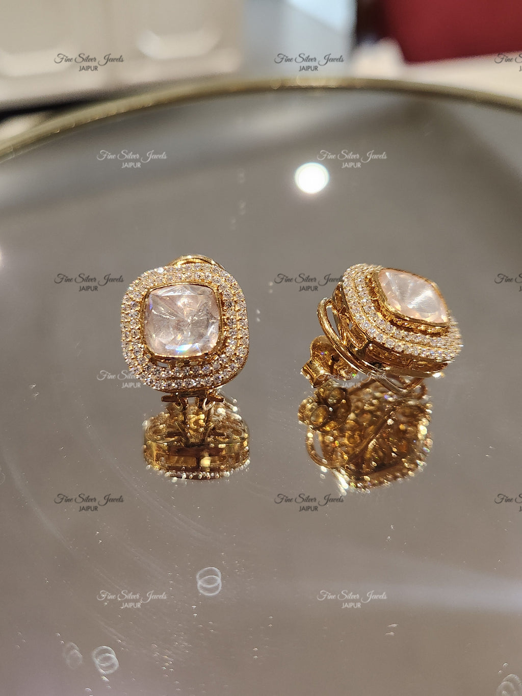 EYE CANDY POLKI EARRINGS