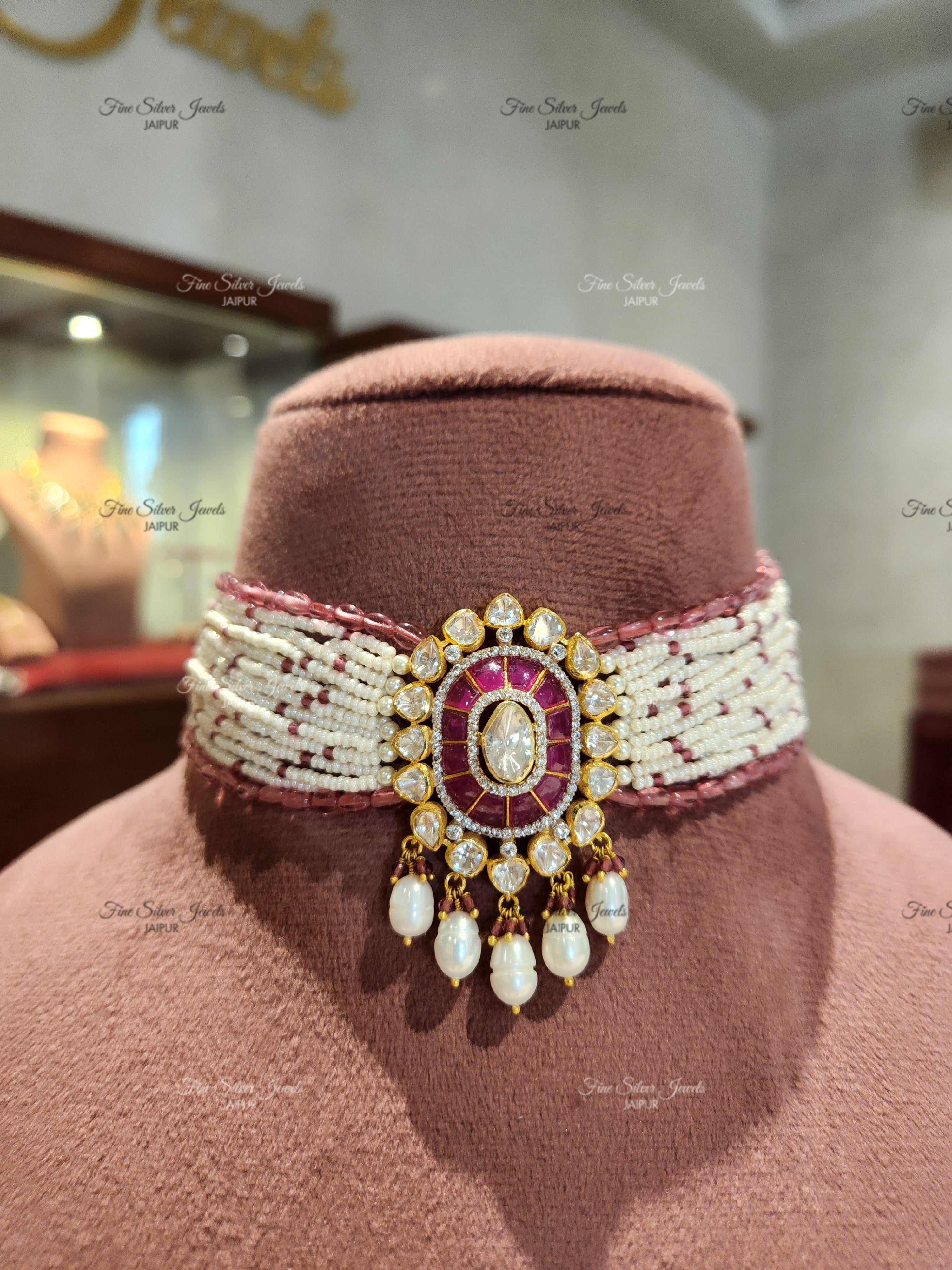 925 Silver Anya Choker Necklace