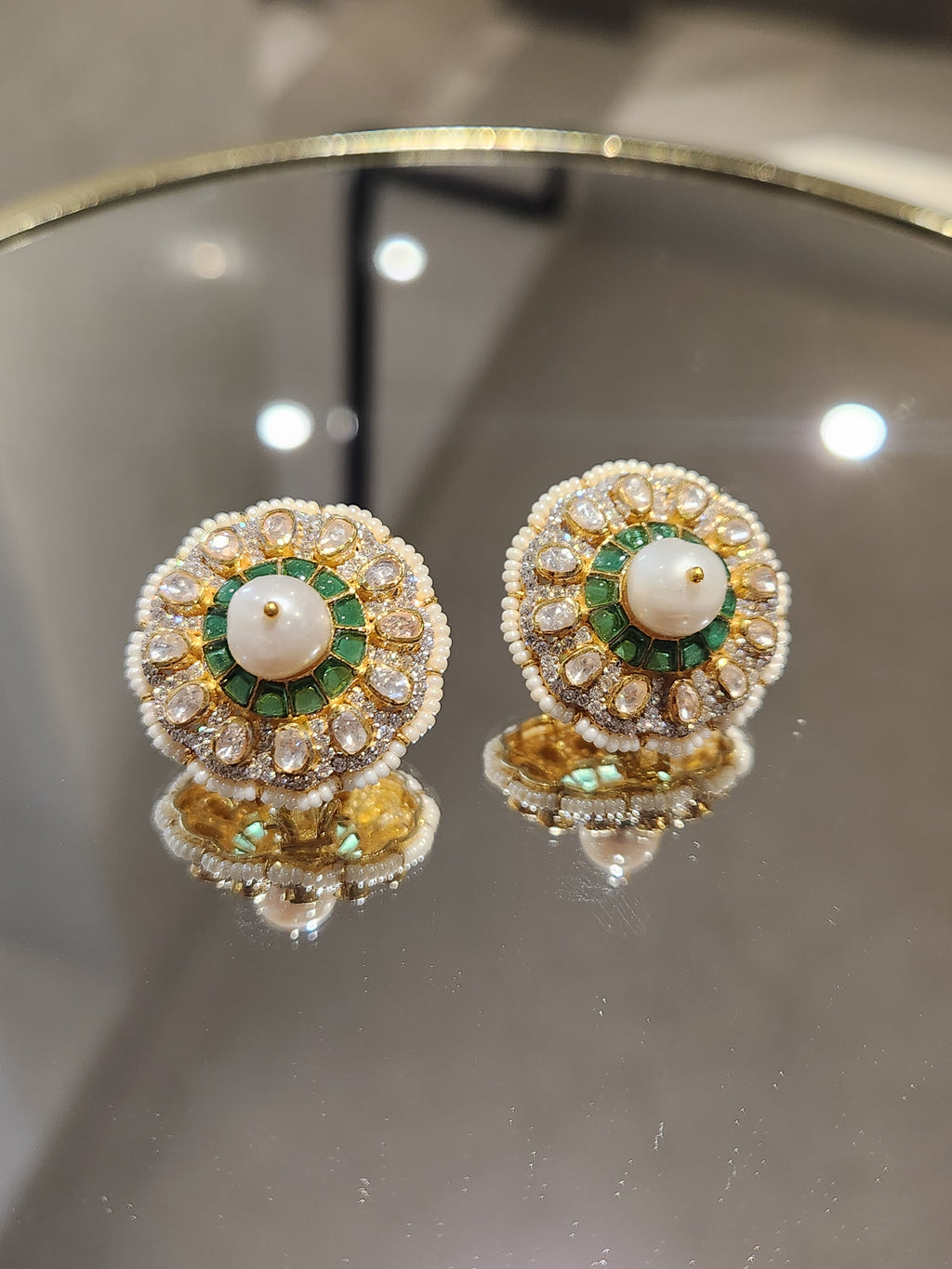 925 Silver Mehar Pearl Earrings