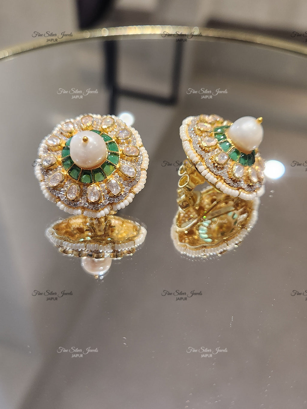 925 Silver Mehar Pearl Earrings