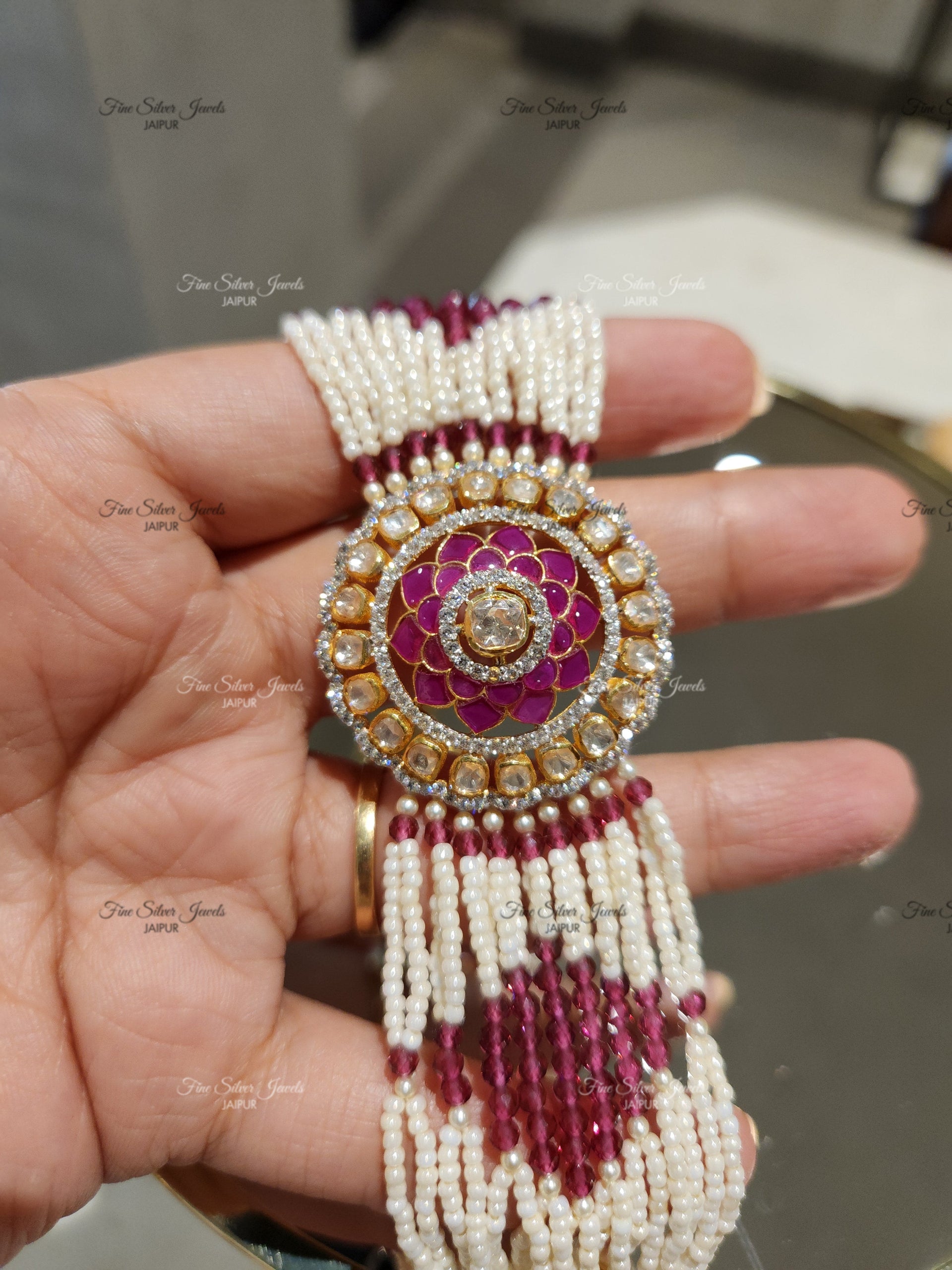925 Silver Royal Ruby Bracelet