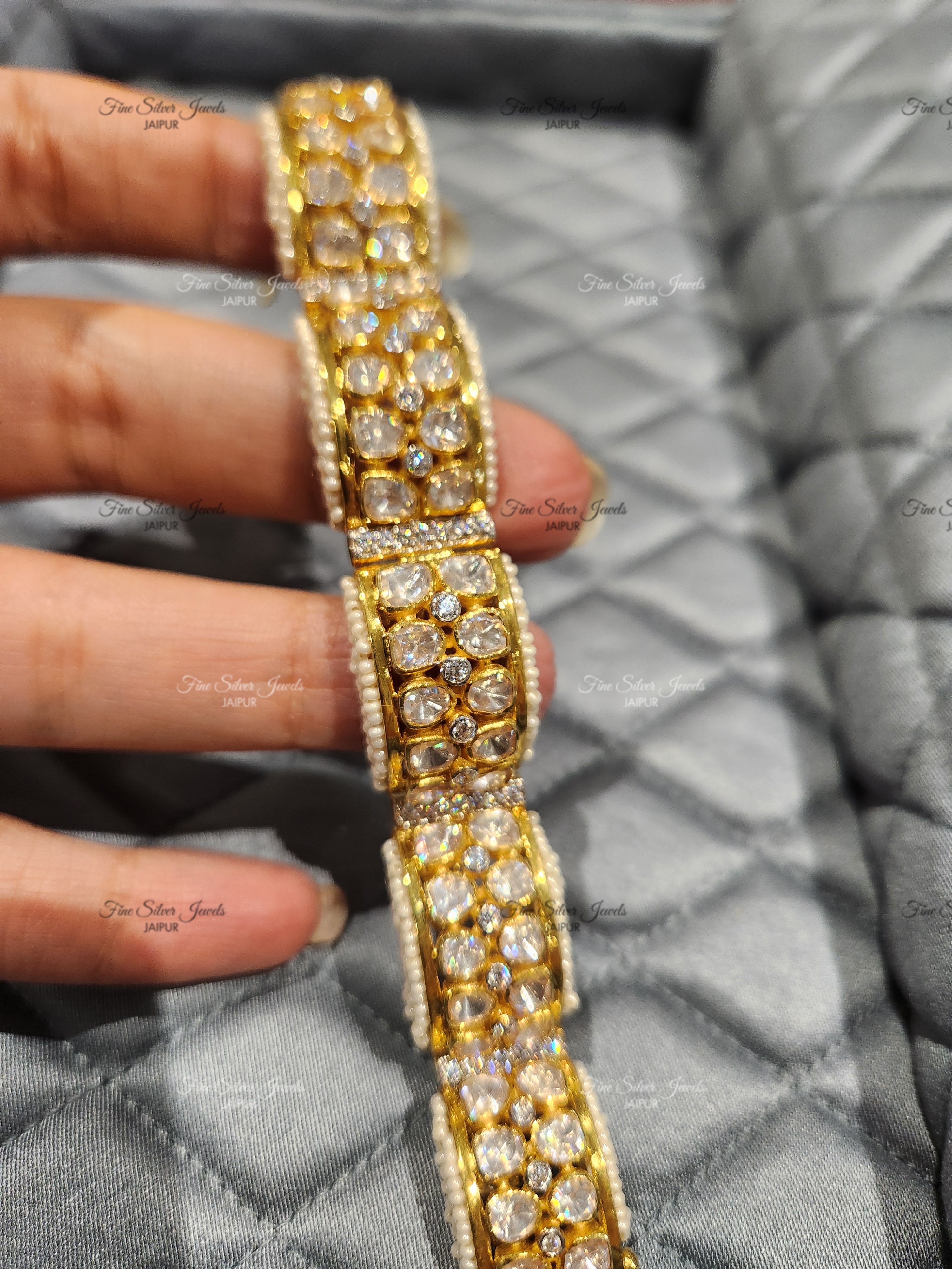 925 Silver Pearl Bangle