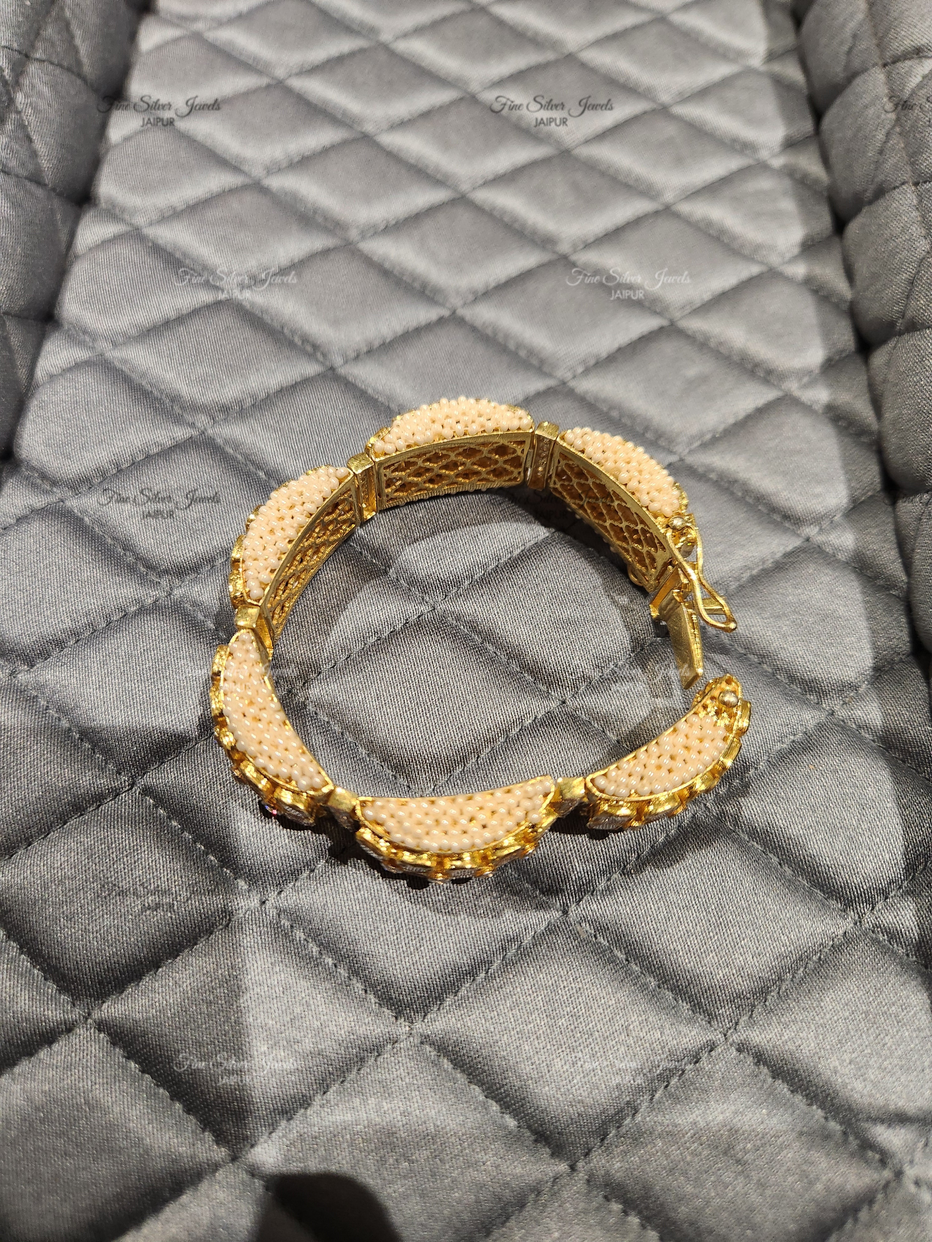 925 Silver Pearl Bangle