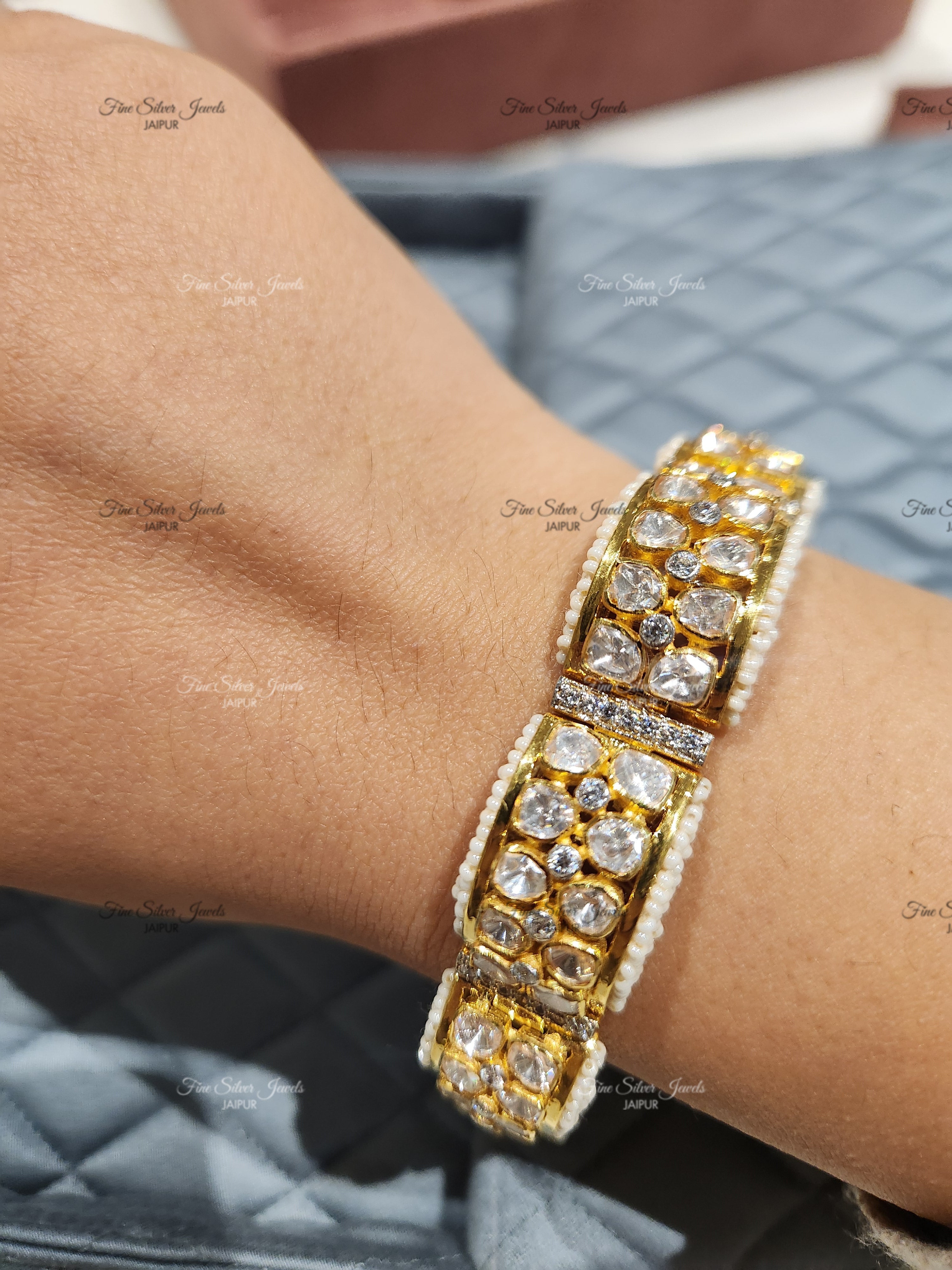 925 Silver Pearl Bangle