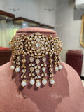 925 Silver Chandni Polki Necklace Set