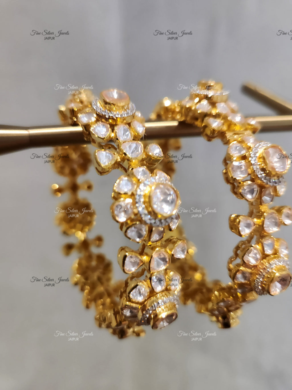 925 Silver Amara Polki Bangle