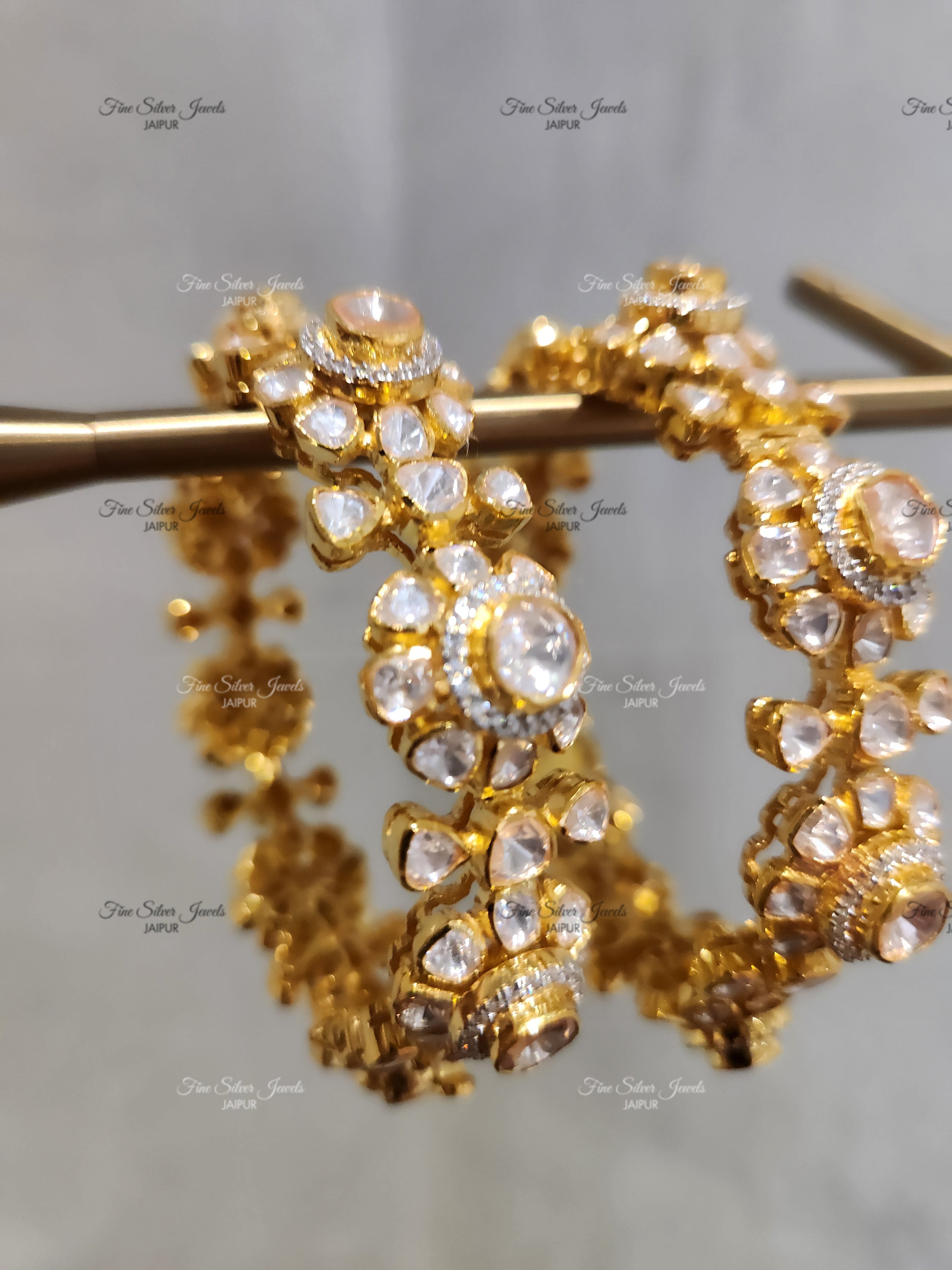 925 Silver Amara Polki Bangle