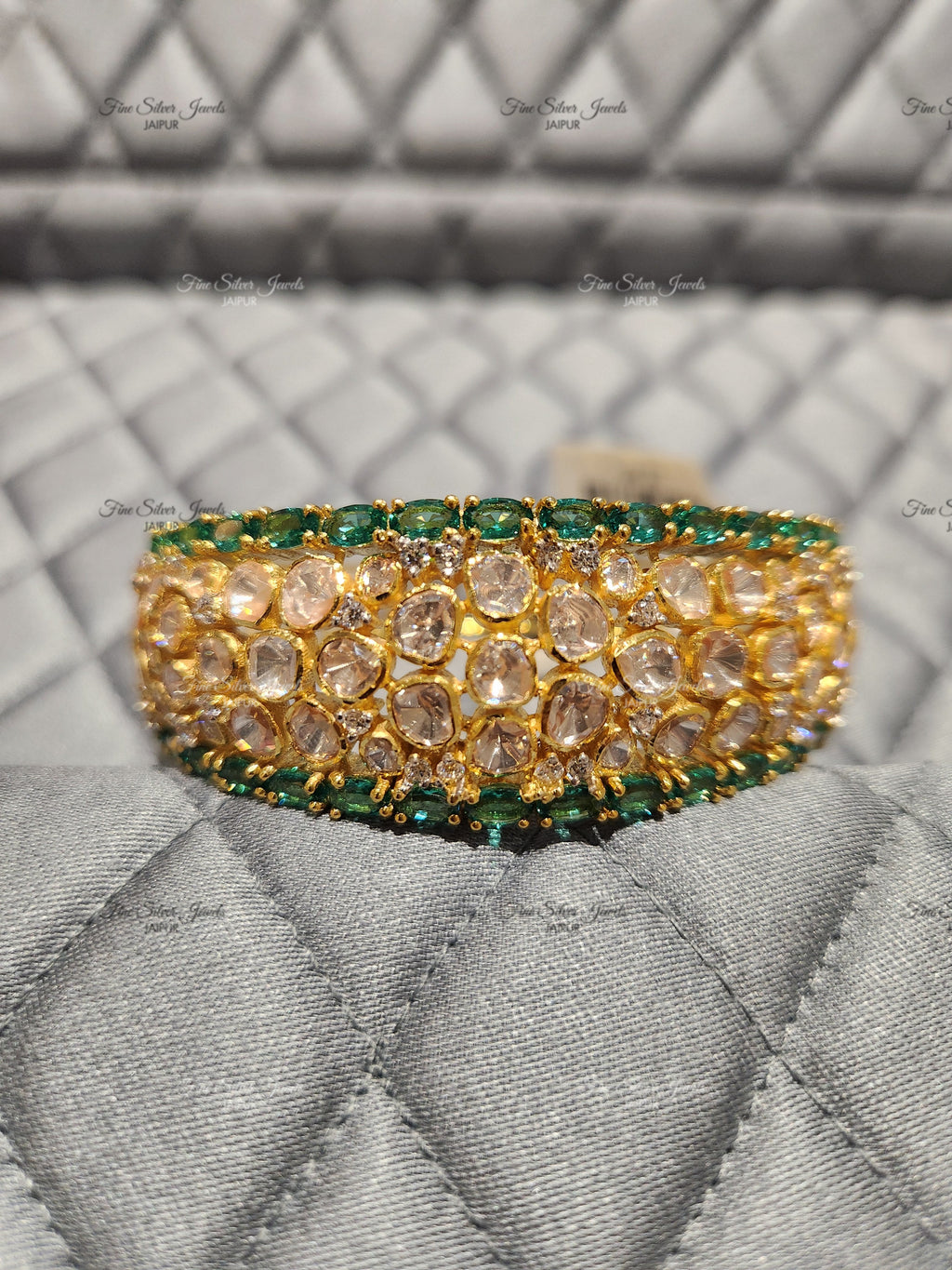 925 Silver Maya Polki Bracelet