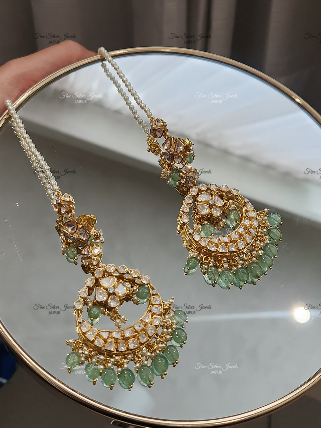 925 Silver Gopika Chandbali Earring