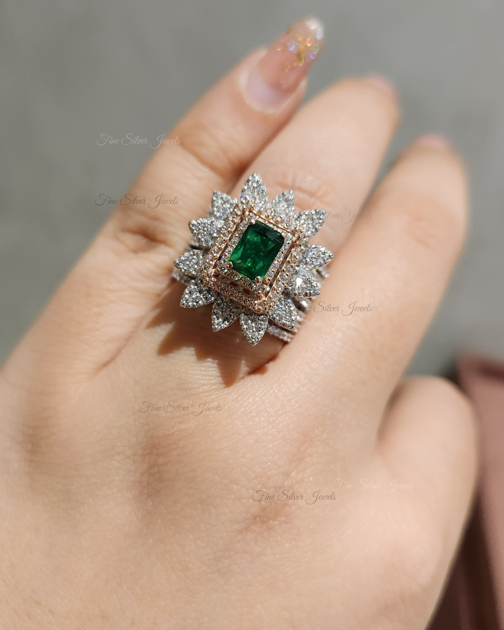 The Show Stopper Emerald Cut Ring