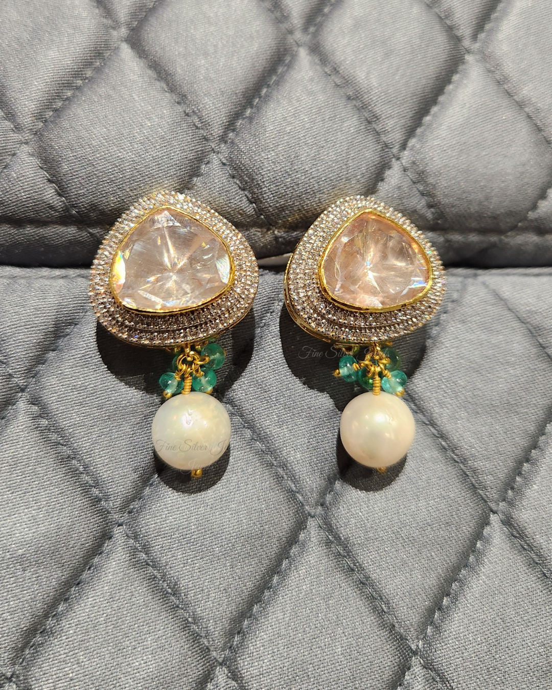 925 Silver Zoya Polki Earring