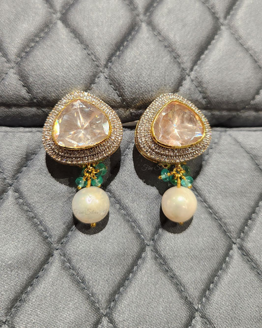 925 Silver Zoya Polki Earring