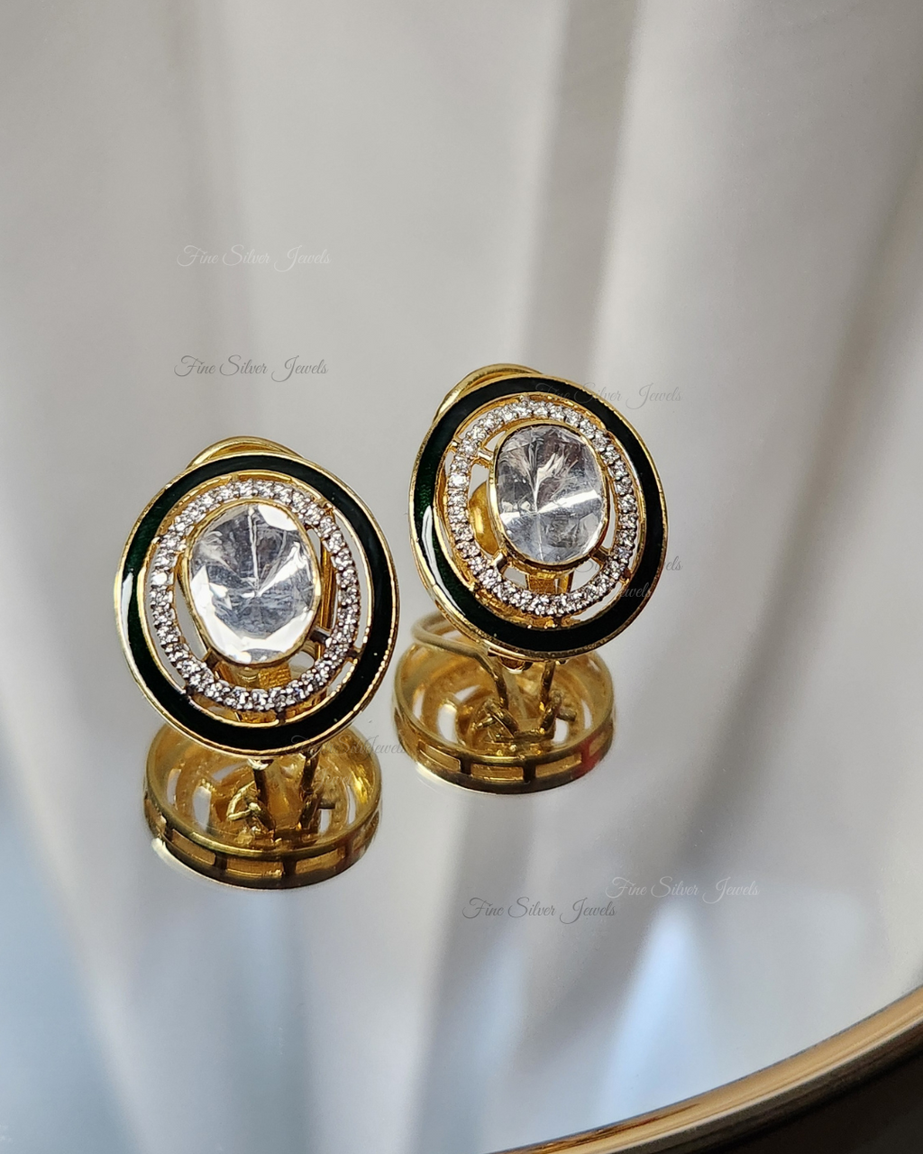 925 Silver Damini Lab Grown Earring