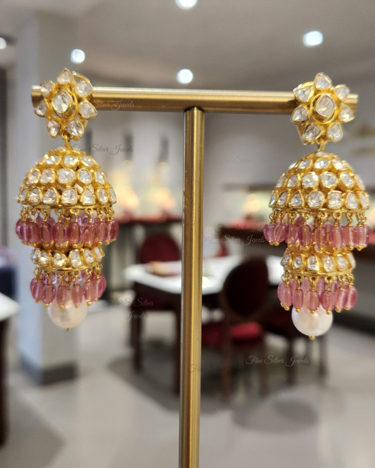 925 Silver Kaveri Polki Earring