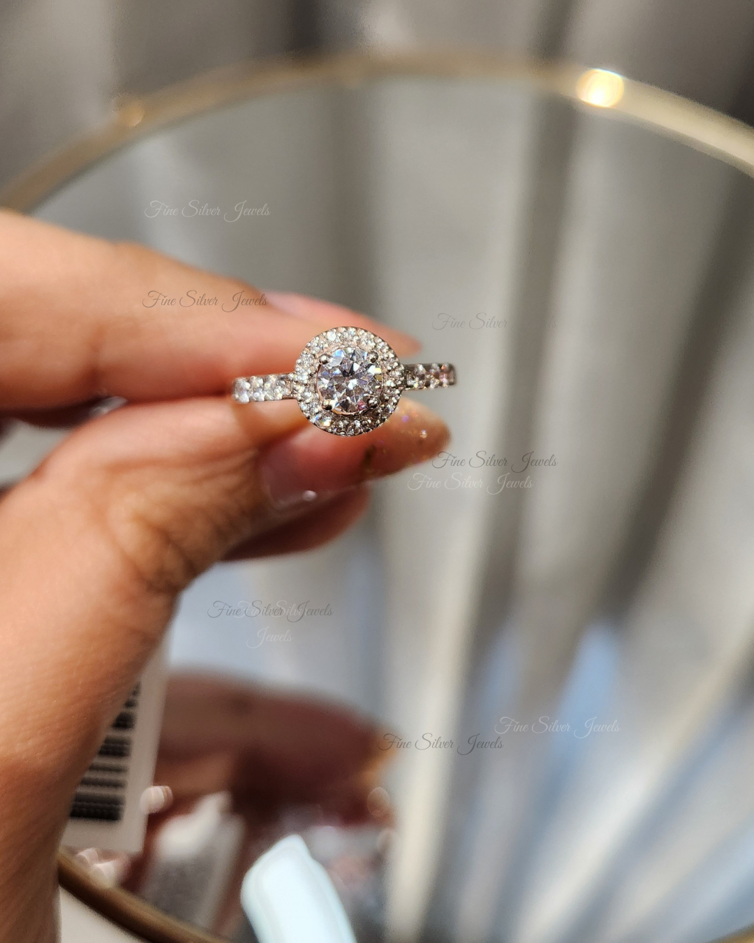 925 Silver Lily Solitaire Ring