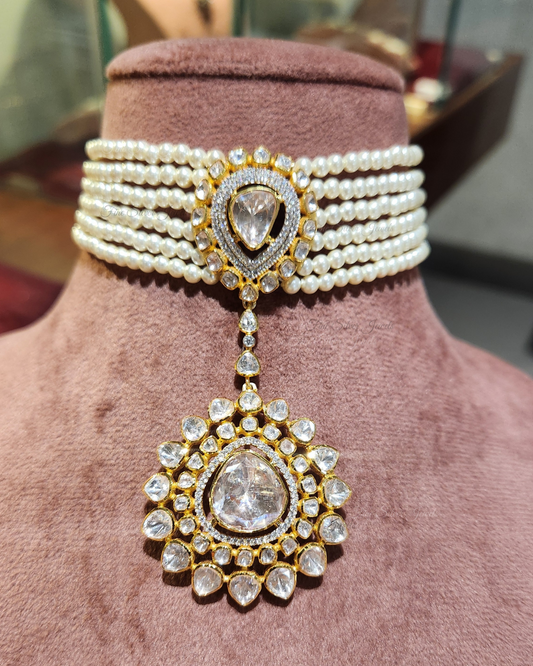 925 Silver Rahi Pearl Necklace