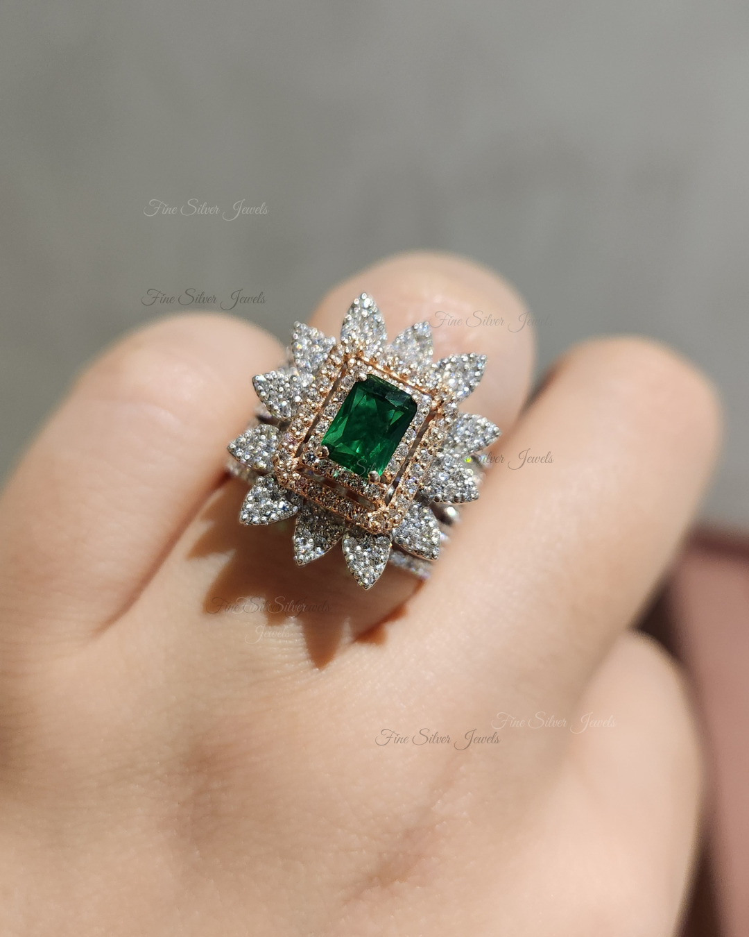 The Show Stopper Emerald Cut Ring