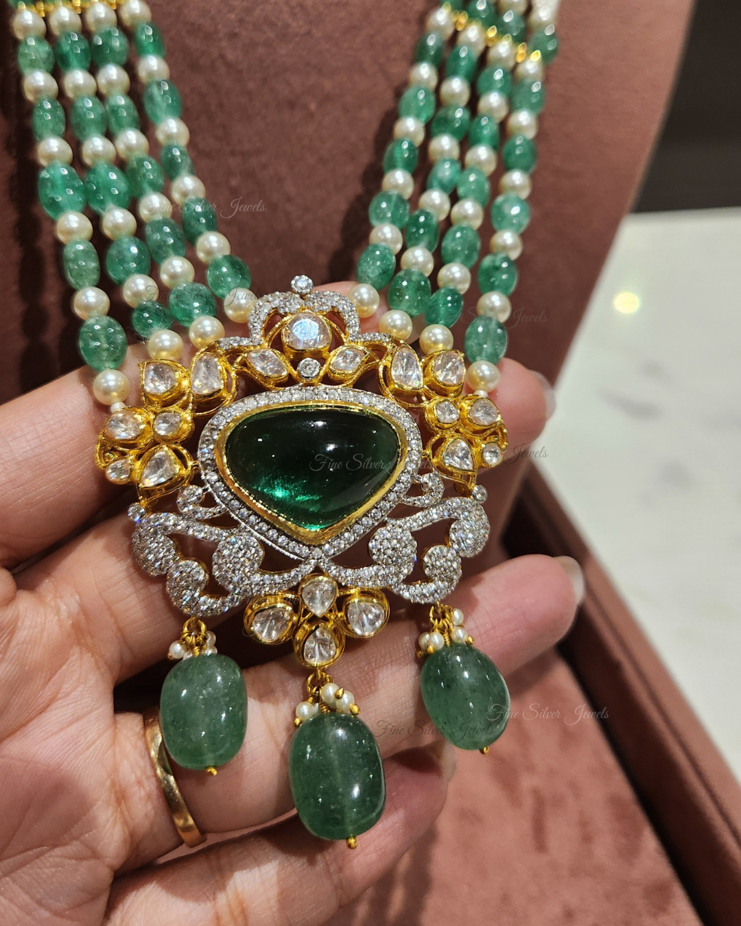 925 Silver Maurya Necklace