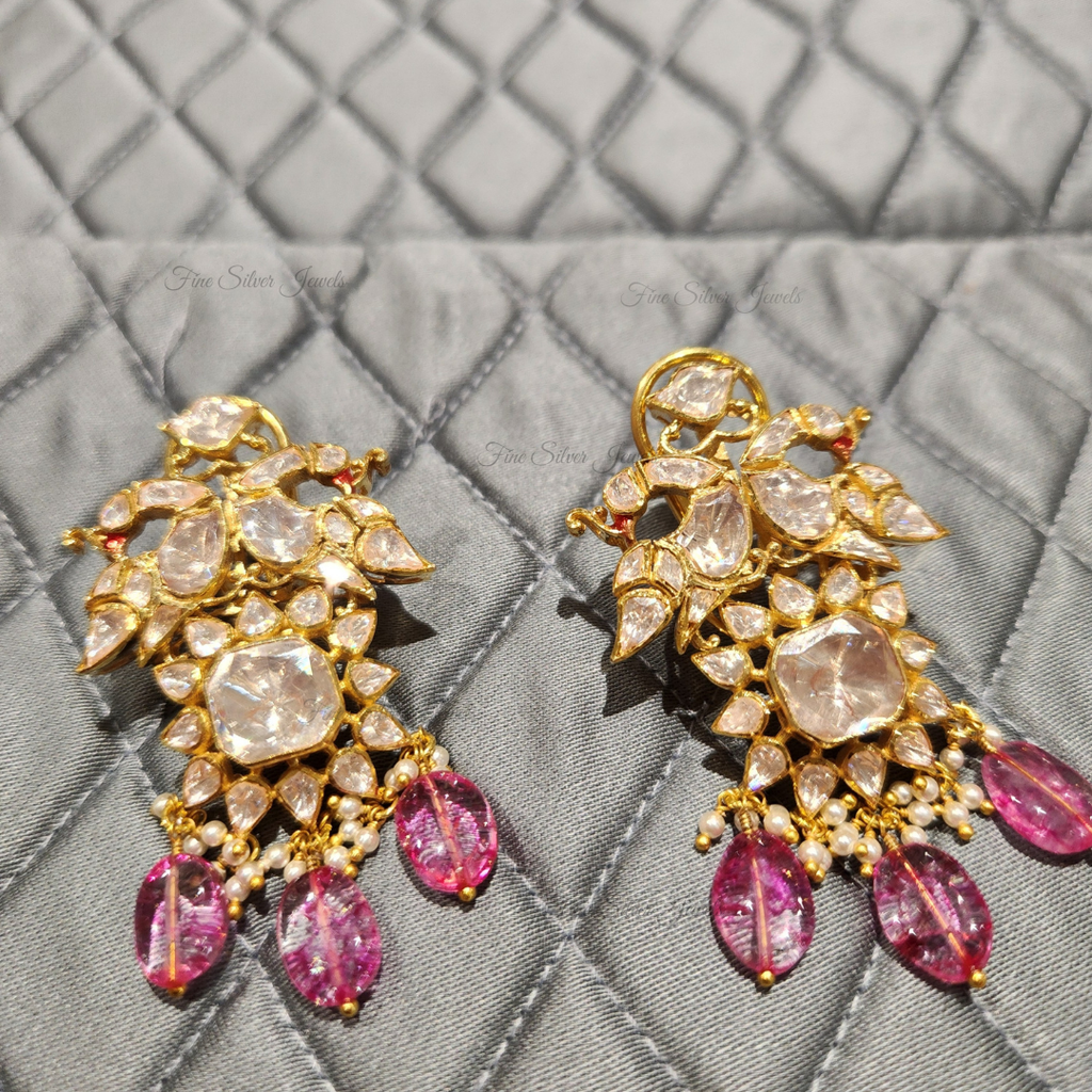 925 Silver Rania Polki Necklace Set