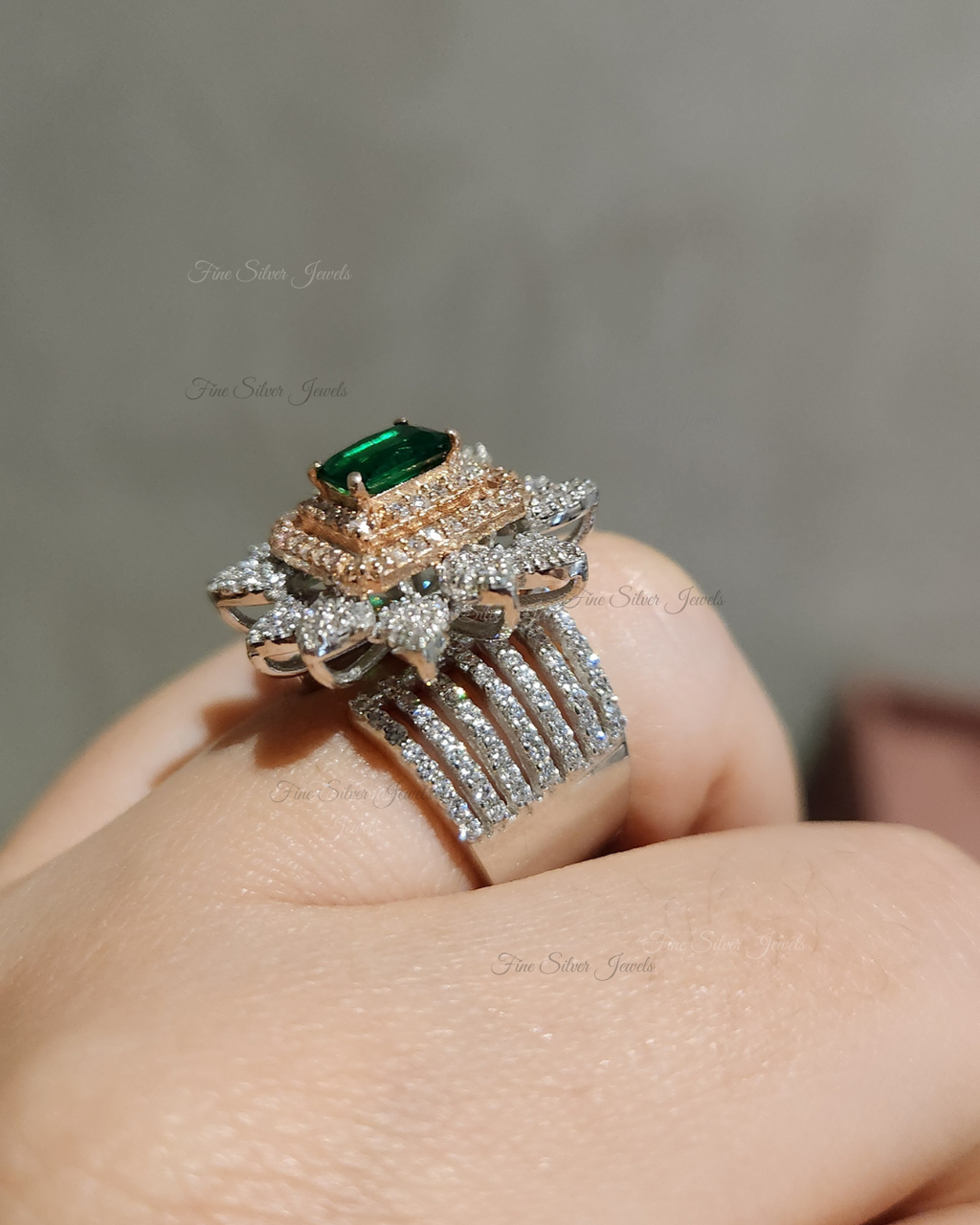 The Show Stopper Emerald Cut Ring