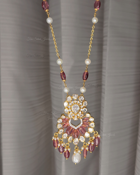 925 Silver Swarna Pendant Necklace