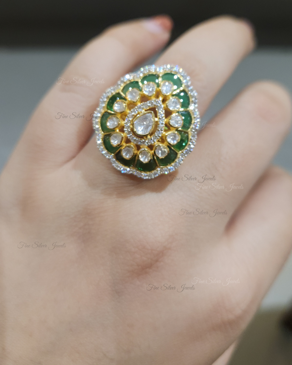 925 Silver Ronak Ring