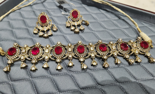 925 Silver Rajrupa Necklace Set