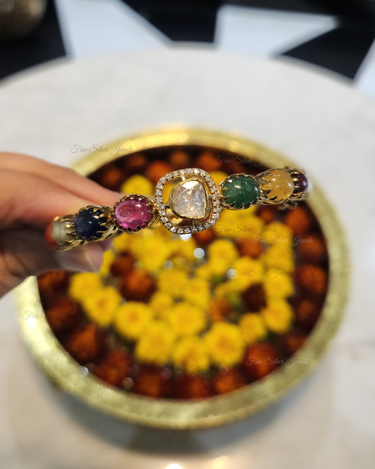 925 Silver Dhriti Navratan Bracelet