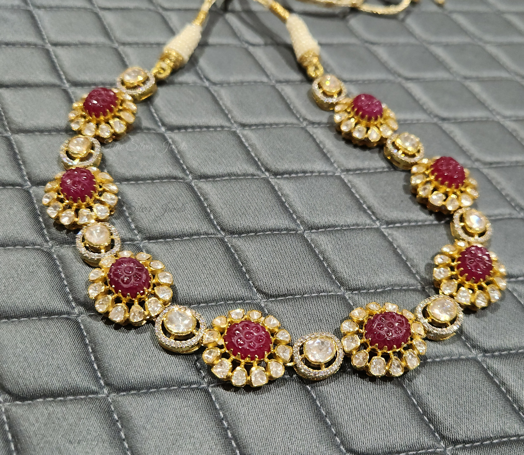 925 Silver Dhruvi Necklace Set