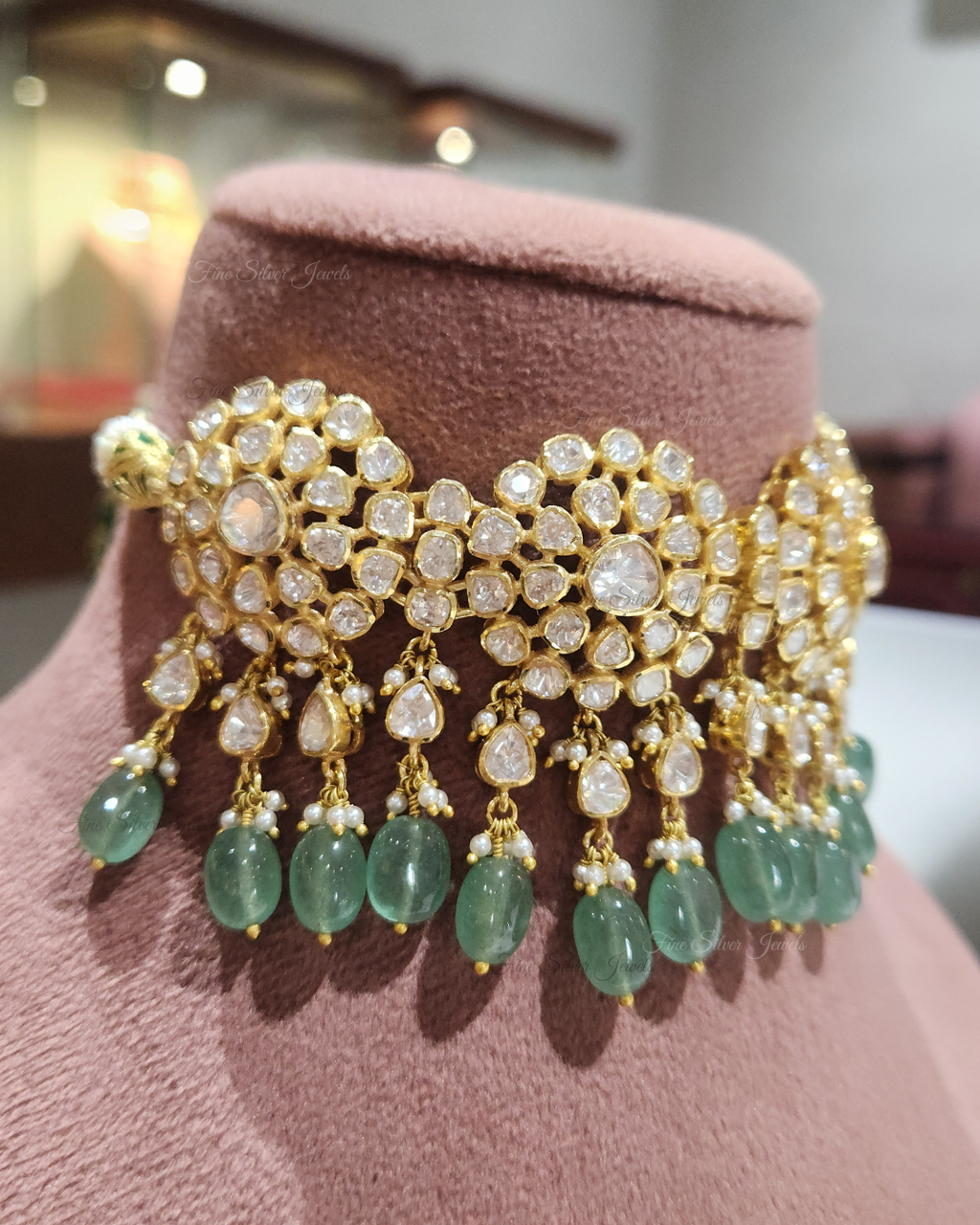 925 Silver Riddha Choker Necklace Set