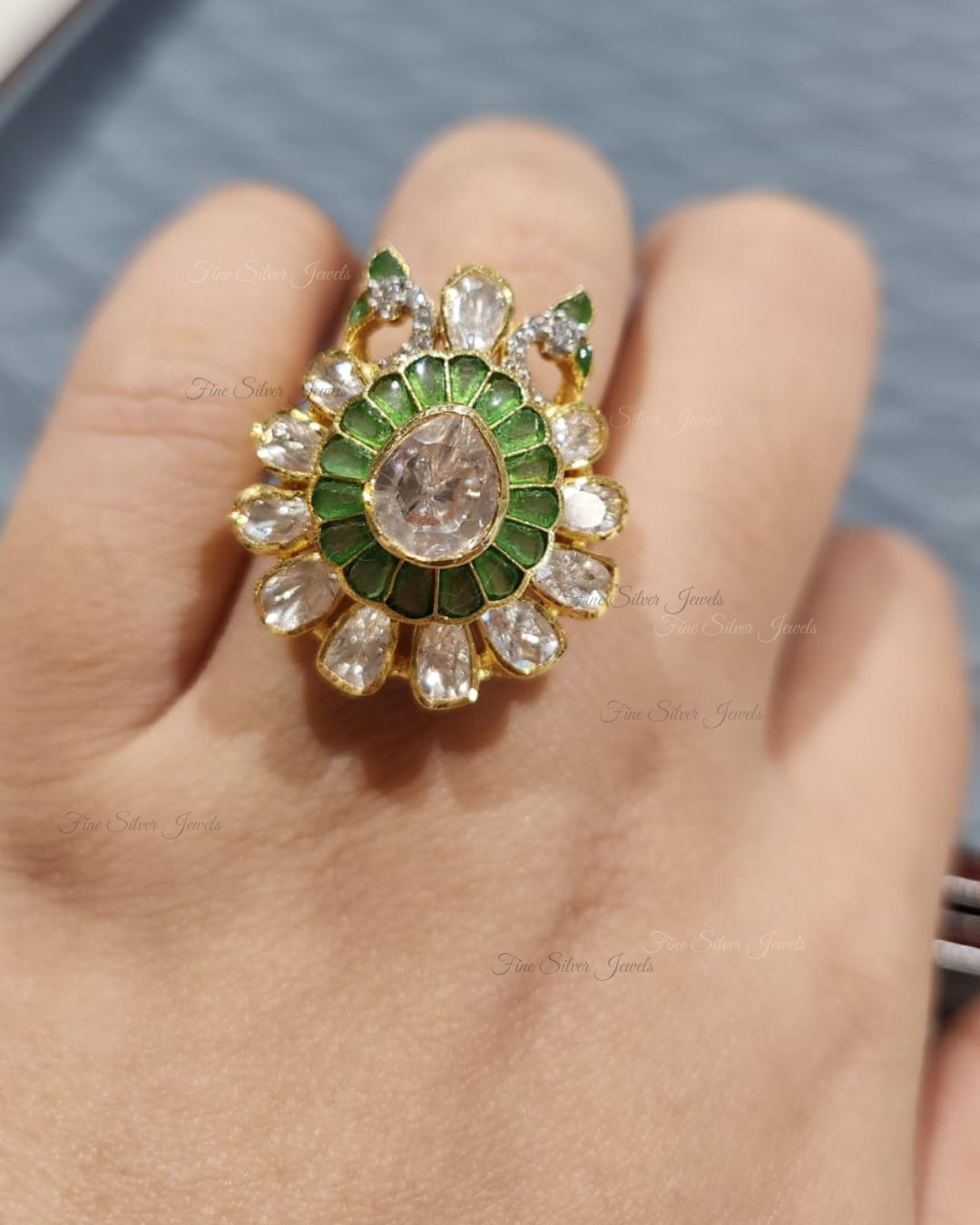 925 Silver Drishti Ring
