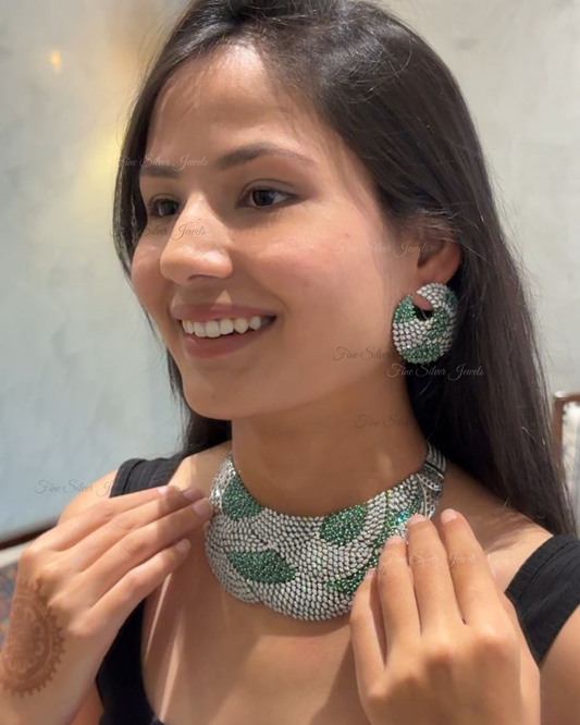 925 Silver Rubab Necklace