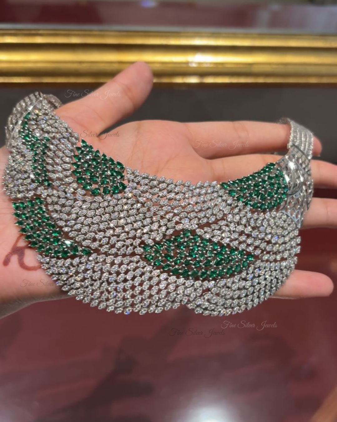 925 Silver Rubab Necklace Set