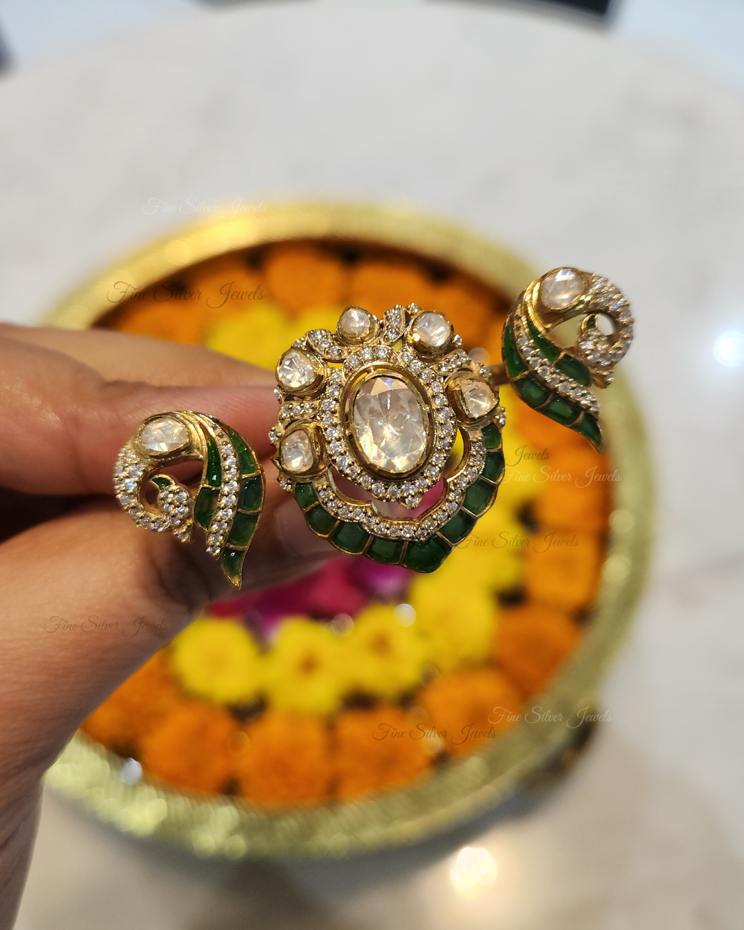 925 Silver Vandana Ring