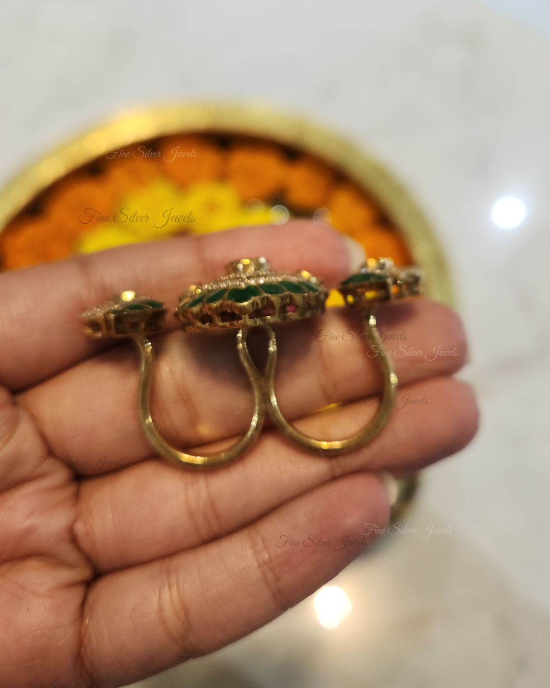 925 Silver Vandana Ring